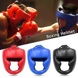 Capacete de boxe completo para crianças e adultos, treinamento Muay Thai, chapelaria Sparring Boxing, equipamento de ginástica, guarda-cabeça de Taekwondo - Image 2