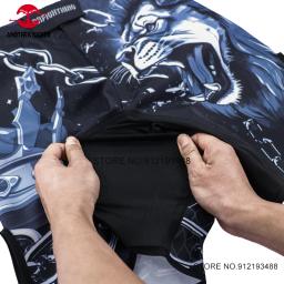 Shorts de boxe MMA para homens, impressão animal, artes marciais, BJJ Grappling, gaiola de Kickboxing, ginásio Fitness, calças de luta - Image 6