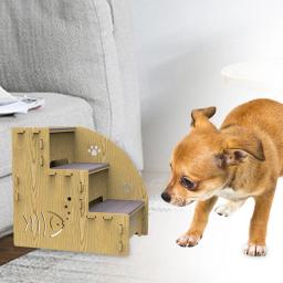 Rampa antiderrapante de madeira para animais de estimação, escadas destacáveis, escada de cama, sofá, gatinho, carro, cães e gatos internos, degraus - Image 2