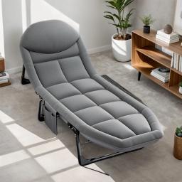 Camping Colchão portátil simples, Cama do espaldar ao ar livre, Pausa de almoço do escritório, Espreguiçadeira para lazer - Image 4