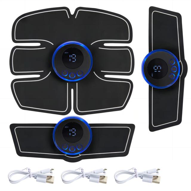 Ems Estimulador Muscular Abdominal Trainer Fitness Abs Estimulador Nádegas Quadril Treinamento Perda de Peso Corpo Modelador Dispositivo