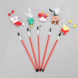 Smallwoodi-brinquedo interativo Teaser Wand Stick para animais de estimação, árvore de Natal perfeita, gatos e gatinhos, animais brincalhões, Gi - Image 3