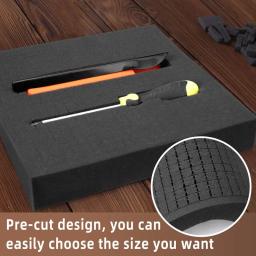 4 pacote 40x30x5cm escolher inserção de espuma pluga pré cubo folha de espuma forma diy para casos de placa gaveta de armazenamento caixa de ferramentas inserções de espuma - Image 6