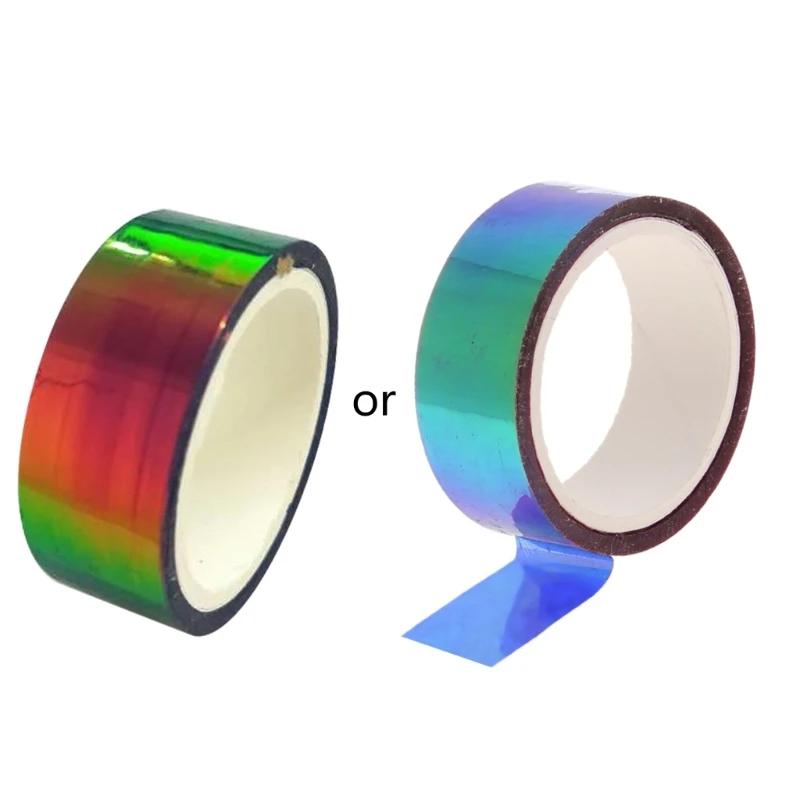 Fita holográfica rg prismática com glitter, aro, vara, ginástica rítmica, decoração, faça você mesmo, scrapbooking - Image 1