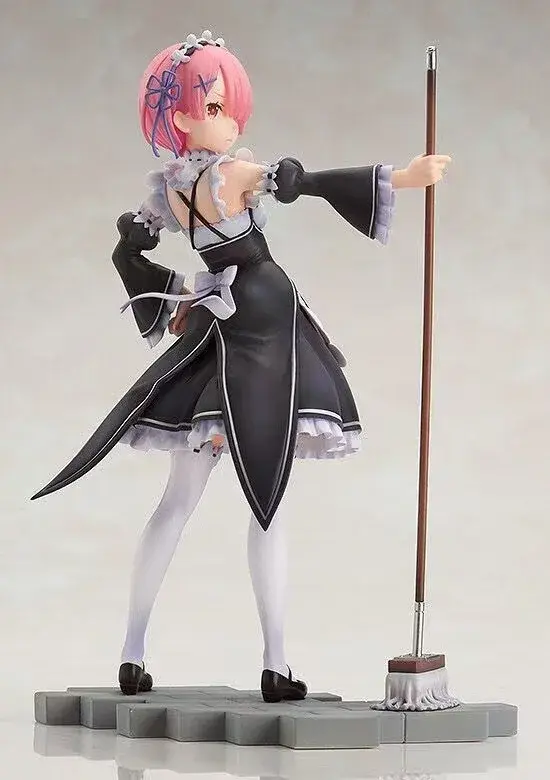 Re:Zero Rem & Ram Maid Ver. Figura de Anime 21cm - Conjunto Duplo