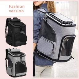 Pet Transportadora Mochila Expansível Gato Mochila para Cães Médios Gatos Grandes Dog Carrier Bag Viagem Respirável Animal Transport Bag - Image 2