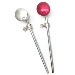 Alumínio liga pedal para bumbo, 2 peças, pedal, acessório instrumento de percussão, vermelho - Image 3