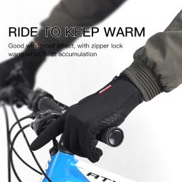 Luvas térmicas de Inverno Para Homens Mulheres Touchscreen Quente Ciclismo Ao Ar Livre Condução Motocicleta Luvas À Prova de Vento Não-Slip Womens Gloves - Image 6