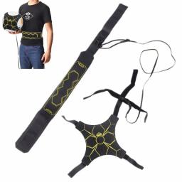Treinador de Futebol Ajustável para Adultos e Crianças, Equipamento de Treino de Bola de Futebol, Prática Solo, Cinto Elástico, Assistência Desportiva - Image 2