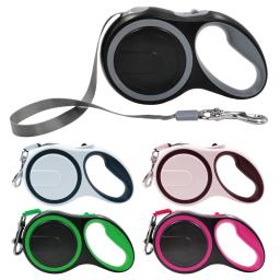 Trela retrátil automática para cão e gato, pistas de caminhada e corrida duráveis, produtos para animais de estimação, 3 m, 5m - Image 2