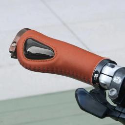 Punhos de bicicleta à prova de choque, borracha macia, acessórios de equitação confortáveis, antiderrapantes, mountain bikes, scooters, 1 par - Image 1