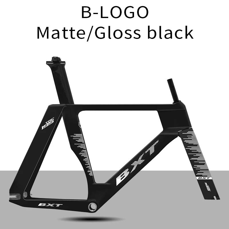 Bxt novo quadro de pista de carbono engrenagem fixa pista bicicleta quadro de fibra de carbono TRC-195 conjunto de quadros de pista de velocidade única 700cx28c - Image 1