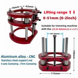 Sistema de elevação de roteador para carpintaria e placa superior de alumínio para motores de 65mm de diâmetro, aparador de bancada, máquina de gravação, ferramentas diy - Image 3