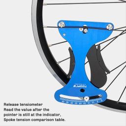 TOOPRE Medidor de tensão de raio de bicicleta, ferramenta de correção de roda, para ajuste de tensão de aro/raio, liga e aço inoxidável, azul - Image 6