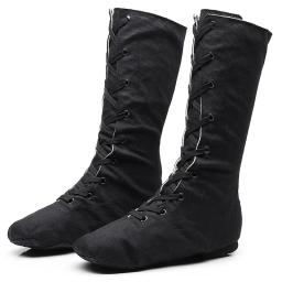 Tênis de dança esportiva para homens e mulheres, sapatos de dança jazz, botas de lona, botas curtas, meninas e meninos, 1 par por lote - Image 4