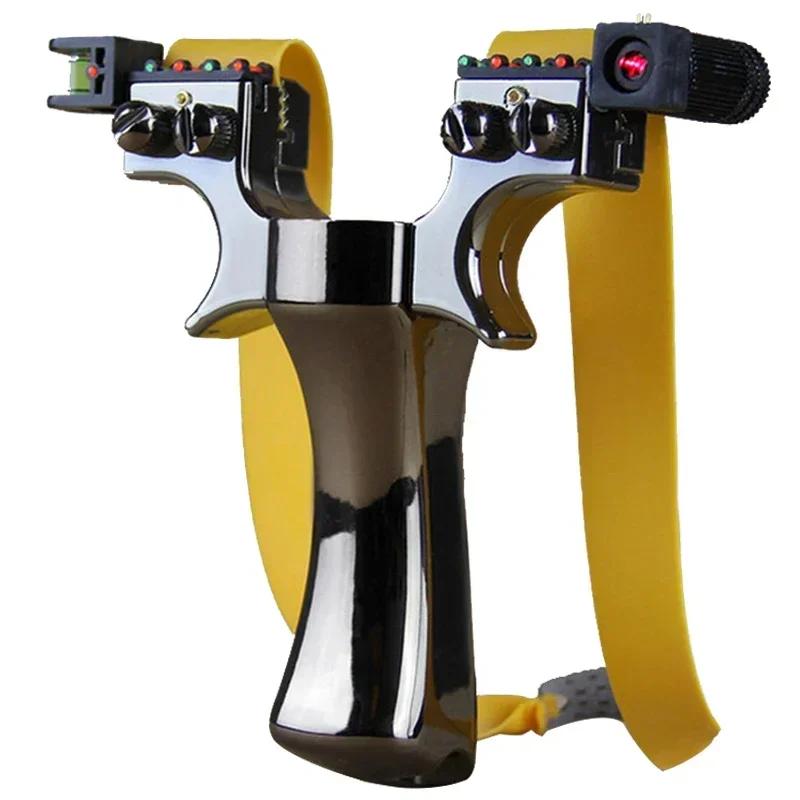 Dupla espiral rápida compressão Slingshot, caça ao ar livre, tiro elástico com papel alvo, pacote de exercícios, 4 cores - Image 1