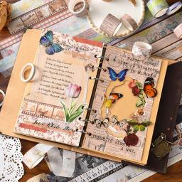 20 rolos Washi Fita Adesivos Diy Decorativa Washie Paisagem Vintage Aquarela Scrapbooking Masking Tapes Material Escolar - Image 4