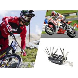 16 em 1 ferramentas para reparo de bicicletas e motocicletas chave de fenda dobrável multiuso - Image 5