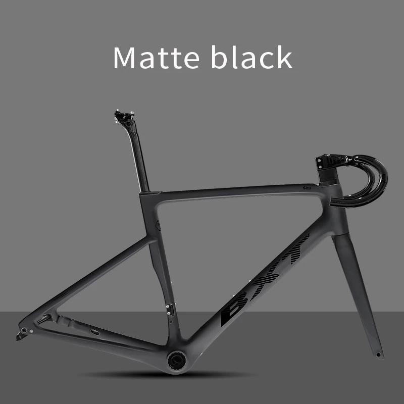 Quadro de bicicleta de estrada de carbono ultraleve BXT, conjunto de quadros de estrada de freio a disco de montagem plana de 140 mm, BB T47, pneu 700Cx32C, novo - Image 1