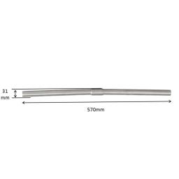 Barra de cabo plano de titânio embutido 25.4mm para bicicleta/para bicicleta de emergência-ti - Image 2