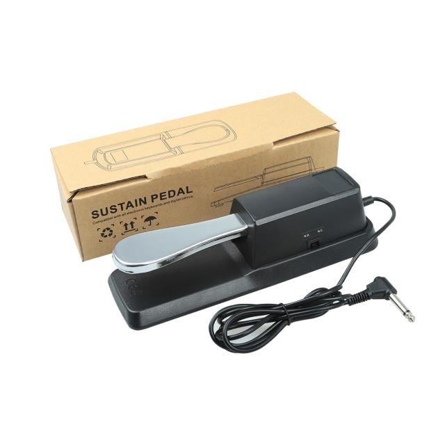 Pedal de Sustentação com Interruptor de Polaridade para Teclados MIDI e Instrumentos Musicais