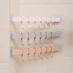 Multifuncional cozinha armazenamento gancho armário 6 gancho casa organizador rack de armazenamento despensa ferramentas peito toalhas cabide guarda-roupa rack - Image 4