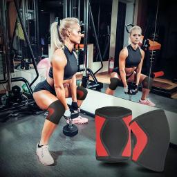 Joelheiras Neoprene para Homens e Mulheres, Luva 7mm, Suporte, Compressão Esportiva de Ginásio, Protetor de Joelho para CrossFit e Powerlifting, 1 Par - Image 5