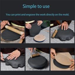 Ferramentas de Modelagem Argila para Cerâmica, Placa Cerâmica, Formando Moldes, Impressão De Densidade De Geometria, Placas De Lama De Decapagem Em Branco, Molde De Borda De Suspensão - Image 4