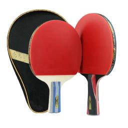 Raquete de tênis de mesa com estojo rígido, Raquete de ténis de mesa profissional, Ping Pong Paddle profissional, 3, 5 Stars, 1PC - Image 1