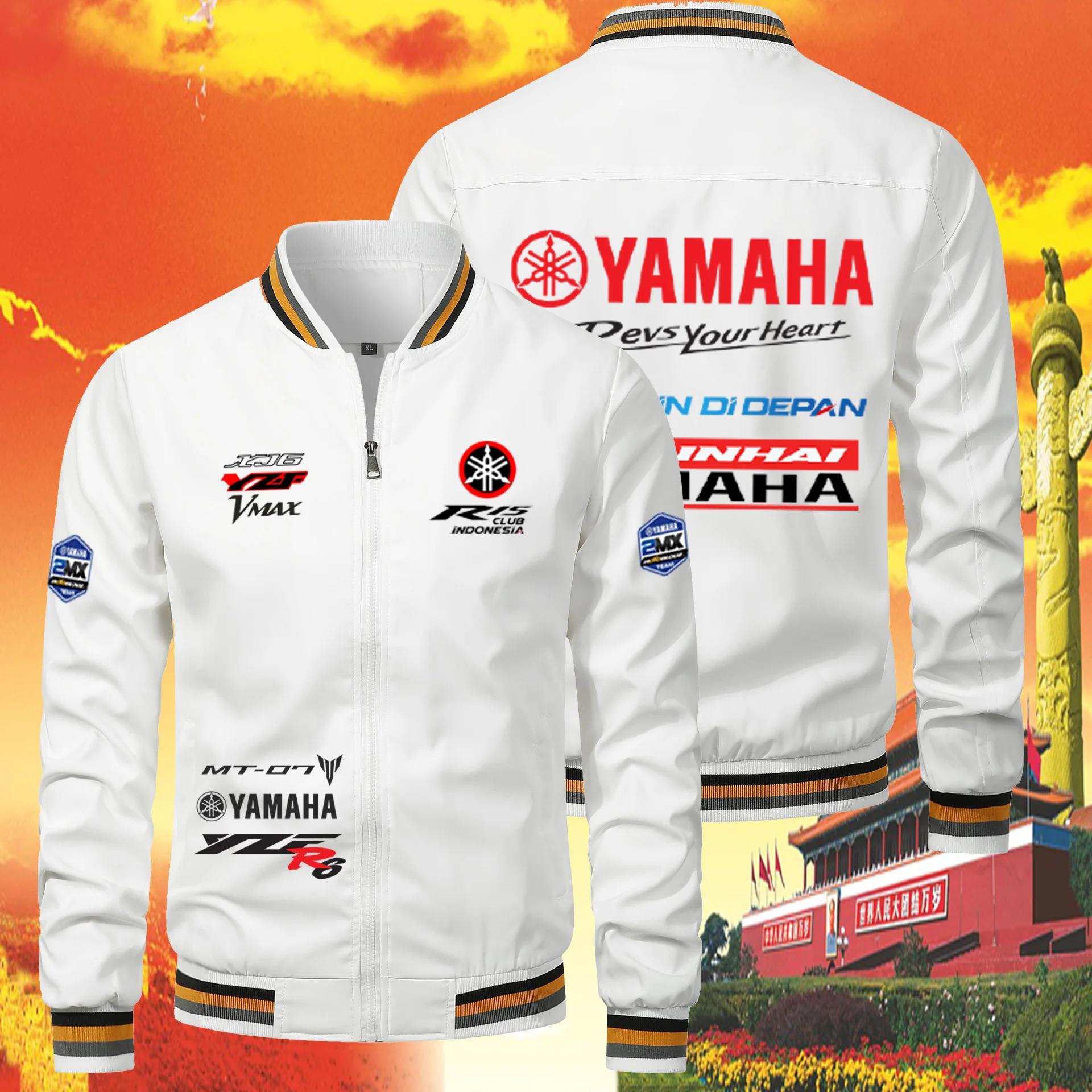 YAMAHA logotipo da motocicleta superior masculino ciclismo esportes compras lazer ao ar livre pesca à prova de vento protetor solar fino casaco masculino - Image 1