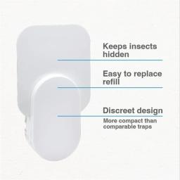 Armadilha elétrica para insetos com placas adesivas, zappers multifuncionais para insetos com almofada adesiva para porão da sala de estar - Image 2