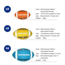 Bola de rugby americano para crianças, bola de borracha, futebol precoce, treinamento precoce, playground ao ar livre, juventude precoce - Image 2
