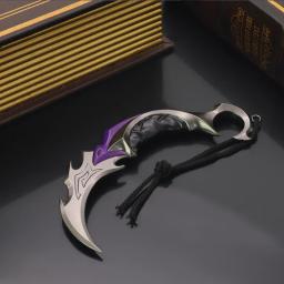 Saqueamento Impressão Ouro Roxo Frenzy Garra Faca, Valorante Em torno de Contrato Destemido Arma, Modelo Toy Decoração, Katana Espada - Image 3