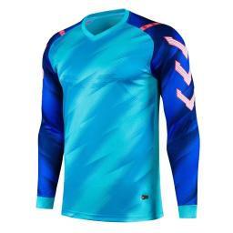 Uniformes de goleiro de proteção para crianças dos homens camisa de futebol camisas protetor de esponja treinamento de futebol goleiro roupas impressão - Image 2