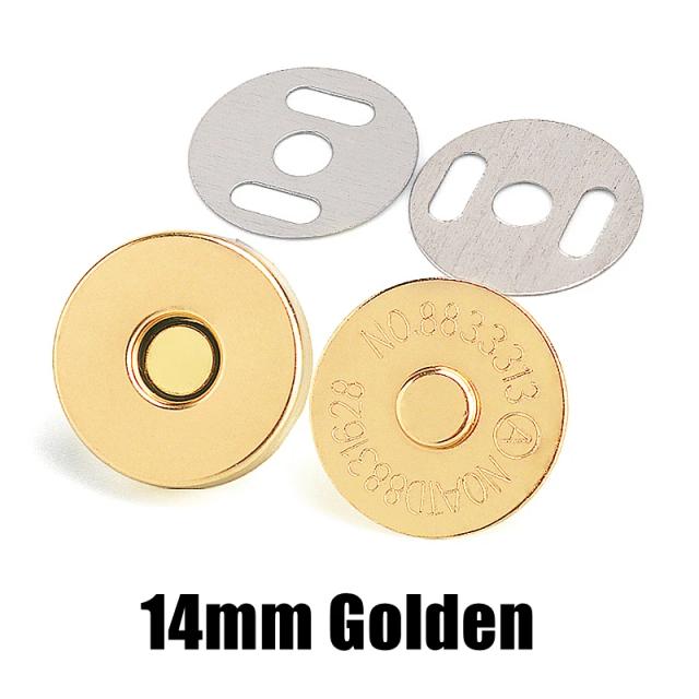 Fechos Magnéticos para Bolsas e Acessórios - Botões de 14mm e 18mm para Artesanato e Carteiras