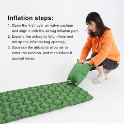 Saco inflável de acampamento ultraleve, Air Bag dobrável portátil ao ar livre, colchões de dormir, esteira de caminhada, inflação rápida - Image 2