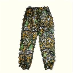 Terno Ghillie 3D infantil, roupas de camuflagem, robe de caça, folhas de caça, roupas de caçador - Image 4