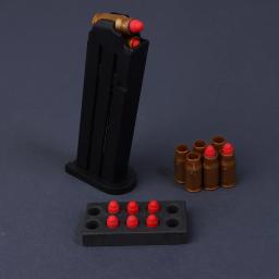 Bala macia para Glock, arma de brinquedo, clipe de cartucho, pistola de ejeção, pequeno, M1911, UPS, Desert Eagle, 7mm - Image 1