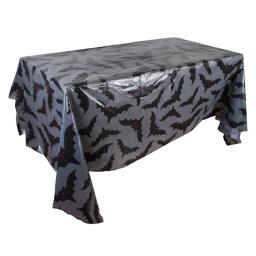 Toalha de mesa de halloween abóbora outono crânio impressão plásticos retalhos costura vestido cortina suprimentos do feriado decoração de halloween - Image 4