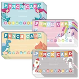 Cartão de incentivo para professores, motivação, comportamento infantil, casa, suprimentos para sala de aula, cartões perfuradores, 3,5x2 ", 10-50pcs - Image 1