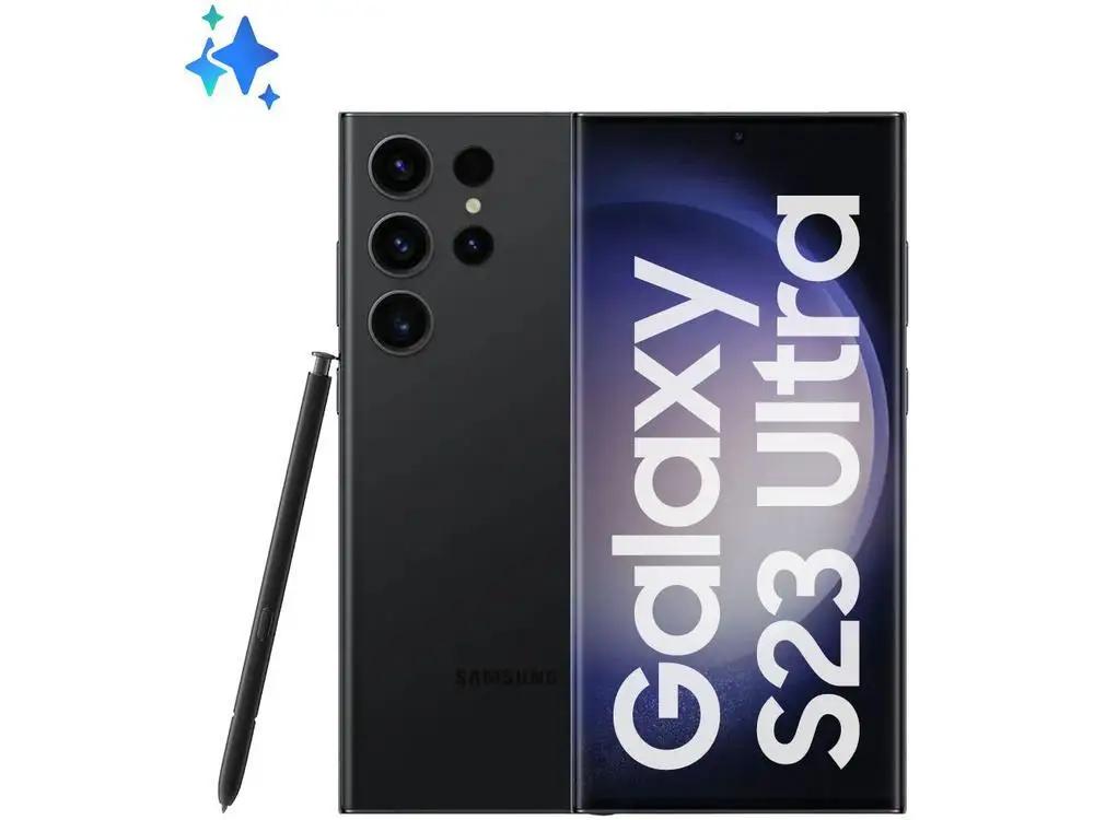 Smartphone Samsung Galaxy S23 Ultra 256GB Preto 5G 12GB RAM 6,8” Câm. Quádrupla + Selfie 12MP - Image 1