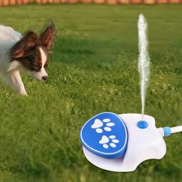 Fonte De Água Do Cão Com Mangueira, passo Na Pata Ativado Dispensador De Água Potável, alimentador De Sprinkler - Image 6
