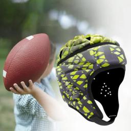 Capacete leve do rugby para homens e mulheres, acolchoamento macio, tampão do scrum, capacete do futebol - Image 1