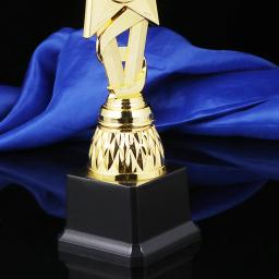Fita Troféus Futebol Dourado Prémio, Material Festa, Estrela do Troféu, Prémio, 25 cm - Image 2