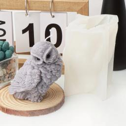3D Coruja Forma Vela Moldes De Silicone, Resina Aromaterapia Velas, Sabão De Cera Artesanal, Artesanato De Decoração Para Casa - Image 2