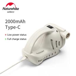 Naturehike-Bomba de ar elétrica portátil para barraca de acampamento ao ar livre, colchão inflável, sofá travesseiro com 3 bicos, 4KPA, 2000mAh - Image 4