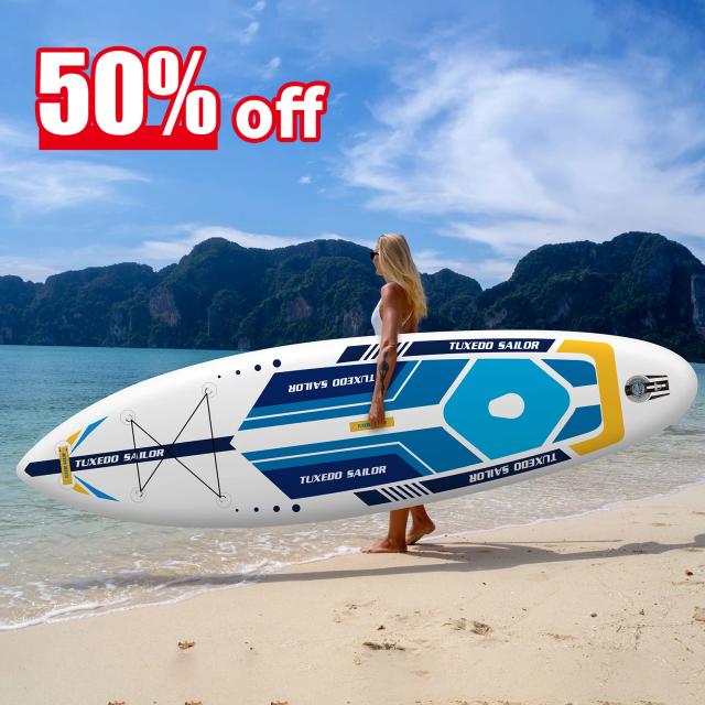 Isup: Prancha Inflável de 9ft para Surf e Windsurf com 50% de Desconto