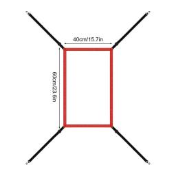 Strike Zone-Baseball Practice Net, Softball, arremesso ajustável, fixação cinta, Bater, rebatidas, captura - Image 6