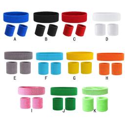Esportes bandana exercício yoga sweatband conjunto de basquete badminton pulseira acessórios presentes para homens mulher verde - Image 1