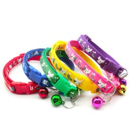 Ajustável Pet Coleiras com Bell, Anti-lost Corda, Cat Coleiras, Cão Suprimentos, Acessórios Decorativos, 1Pc - Image 1